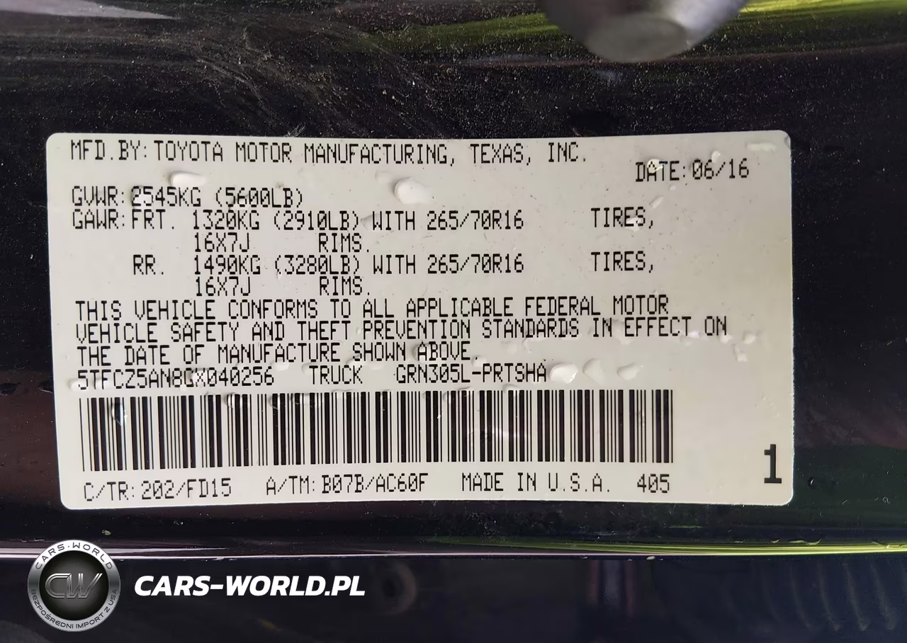 2016 Toyota Tacoma Trd Off Road VIN:5TFCZ5AN8GX040256 - 9