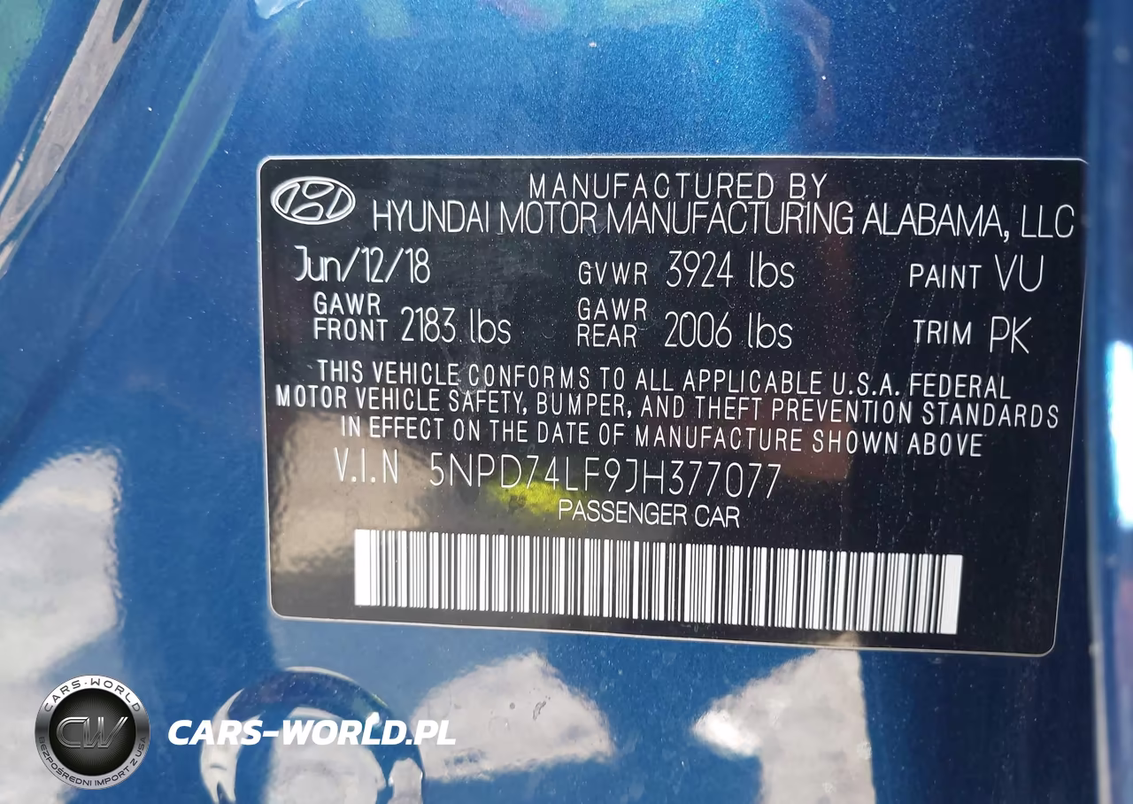 2018 Hyundai Elantra Se VIN:5NPD74LF9JH377077 - 9