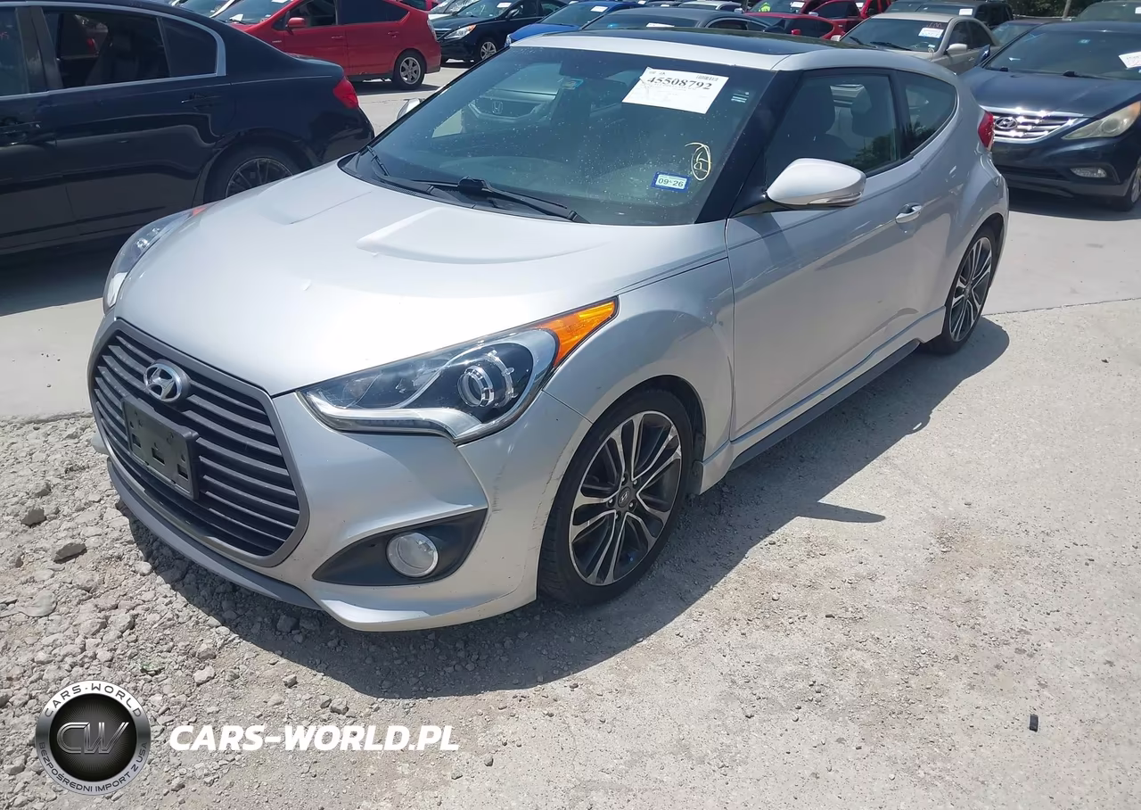 2016 Hyundai Veloster Turbo VIN:KMHTC6AE4GU257131 - 2