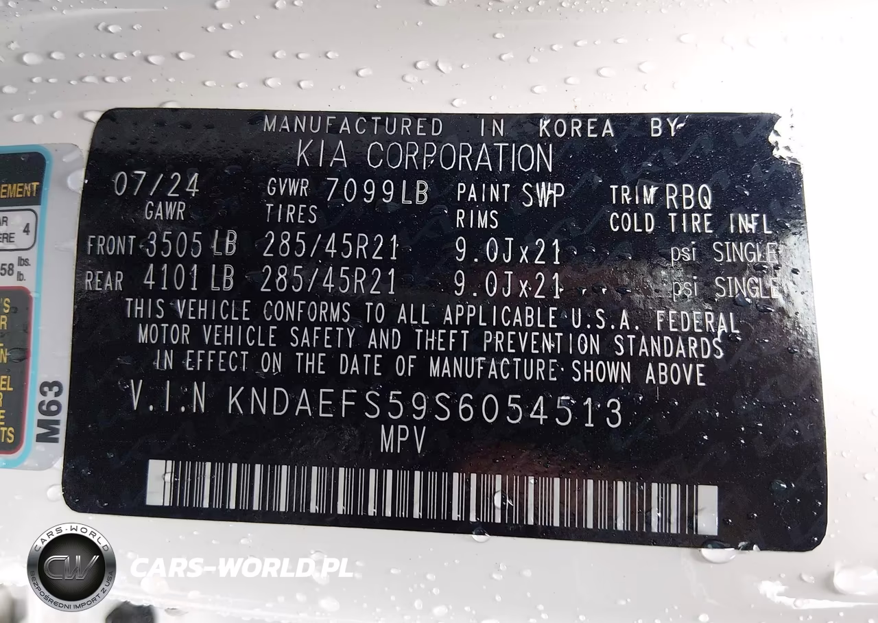 2025 Kia Ev9 Gt-Line VIN:KNDAEFS59S6054513 - 9