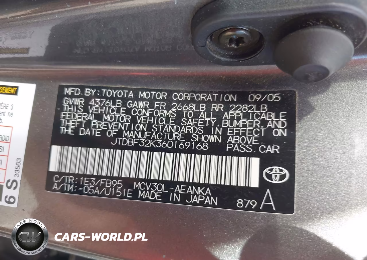 2006 Toyota Camry Le V6-Xle V6 VIN:JTDBF32K360169168 - 9