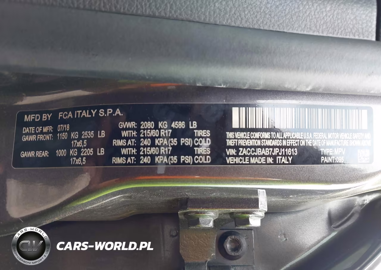 2018 Jeep Renegade Upland Edition 4X4 VIN:ZACCJBAB7JPJ11613 - 9