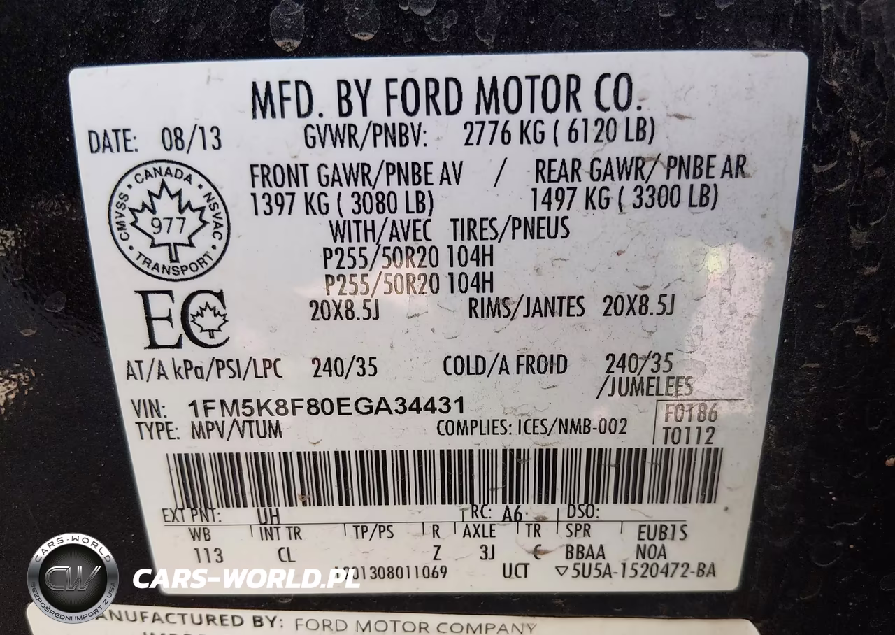 2014 Ford Explorer Limited VIN:1FM5K8F80EGA34431 - 9