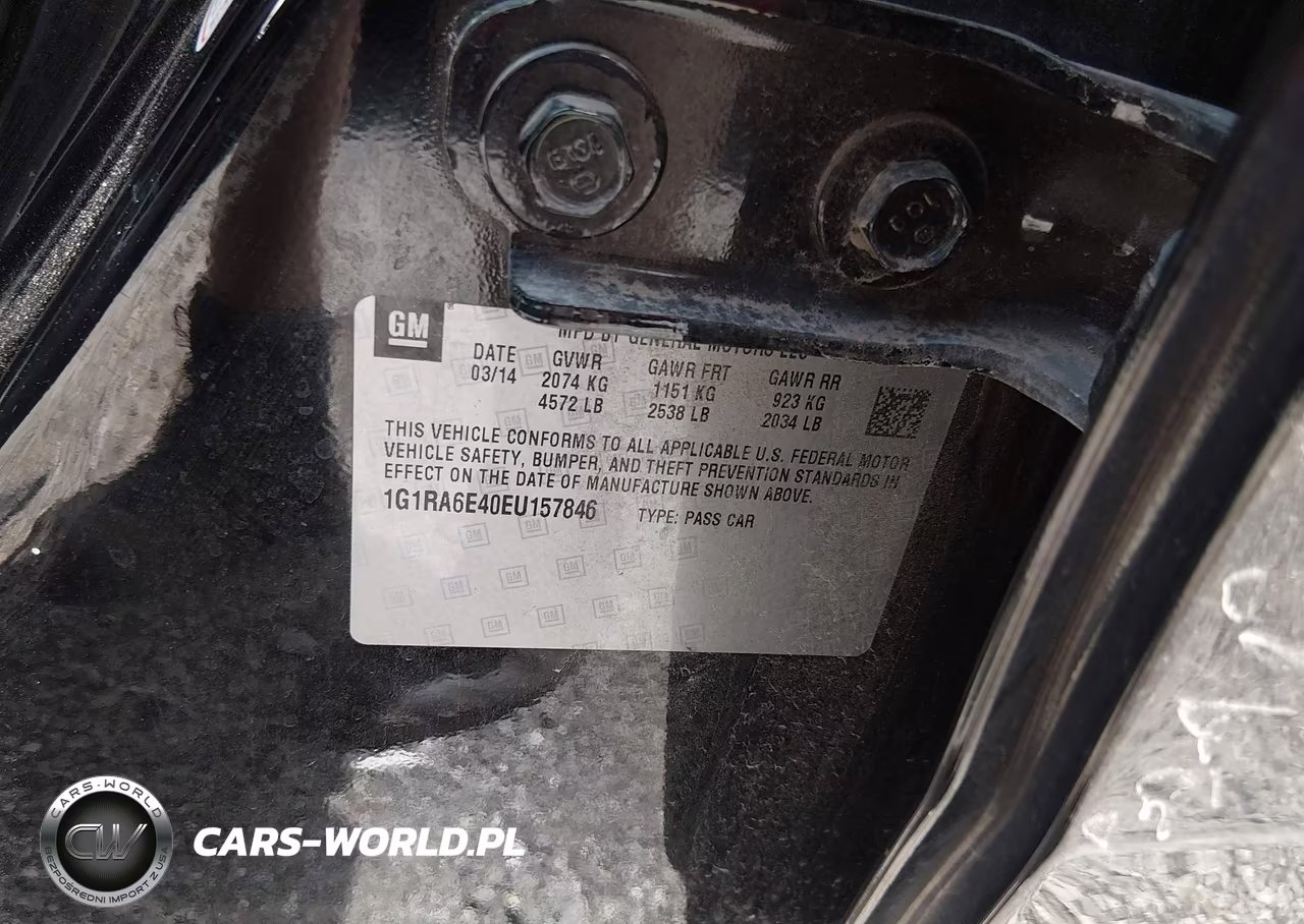 2014 Chevrolet Volt VIN:1G1RA6E40EU157846 - 9