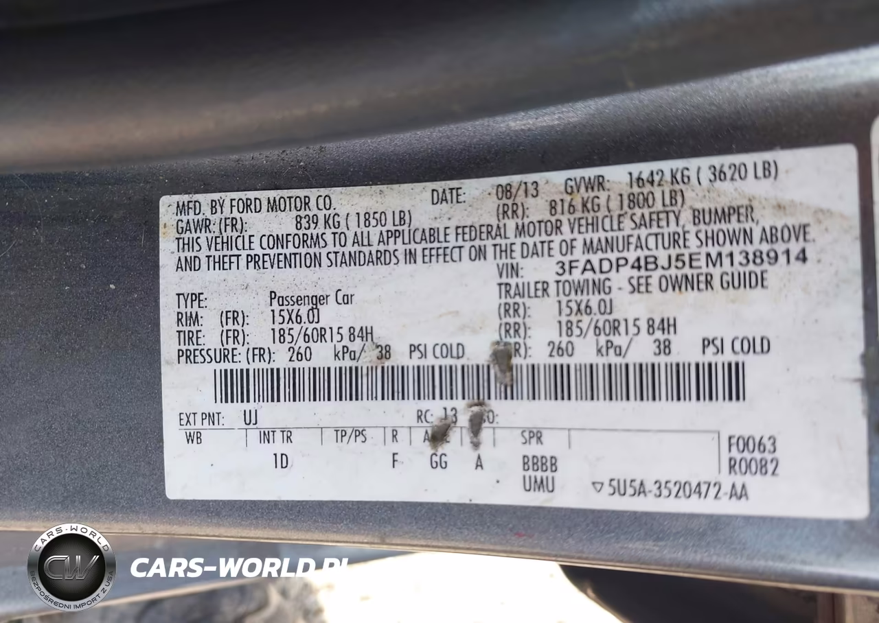2014 Ford Fiesta Se VIN:3FADP4BJ5EM138914 - 9