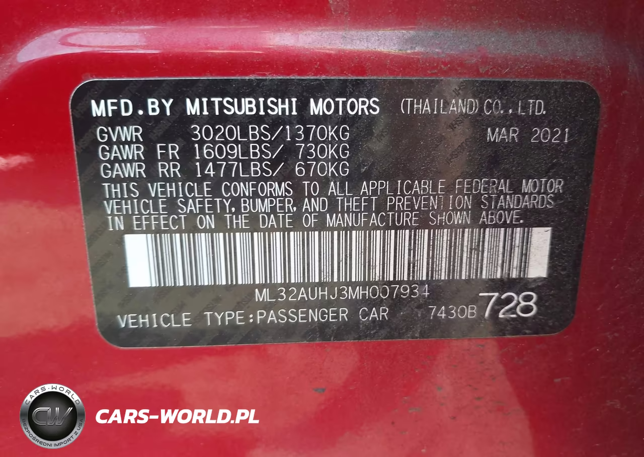 2021 Mitsubishi Mirage Carbonite Edition-Es-Le VIN:ML32AUHJ3MH007934 - 9