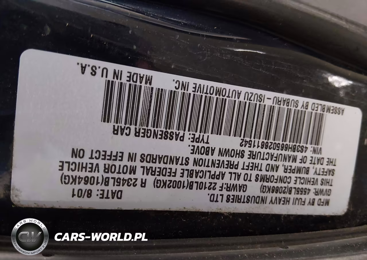 2002 Subaru Outback VIN:4S3BH665026611542 - 9
