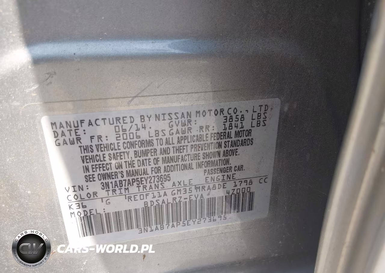 2014 Nissan Sentra Sr VIN:3N1AB7AP5EY273695 - 9
