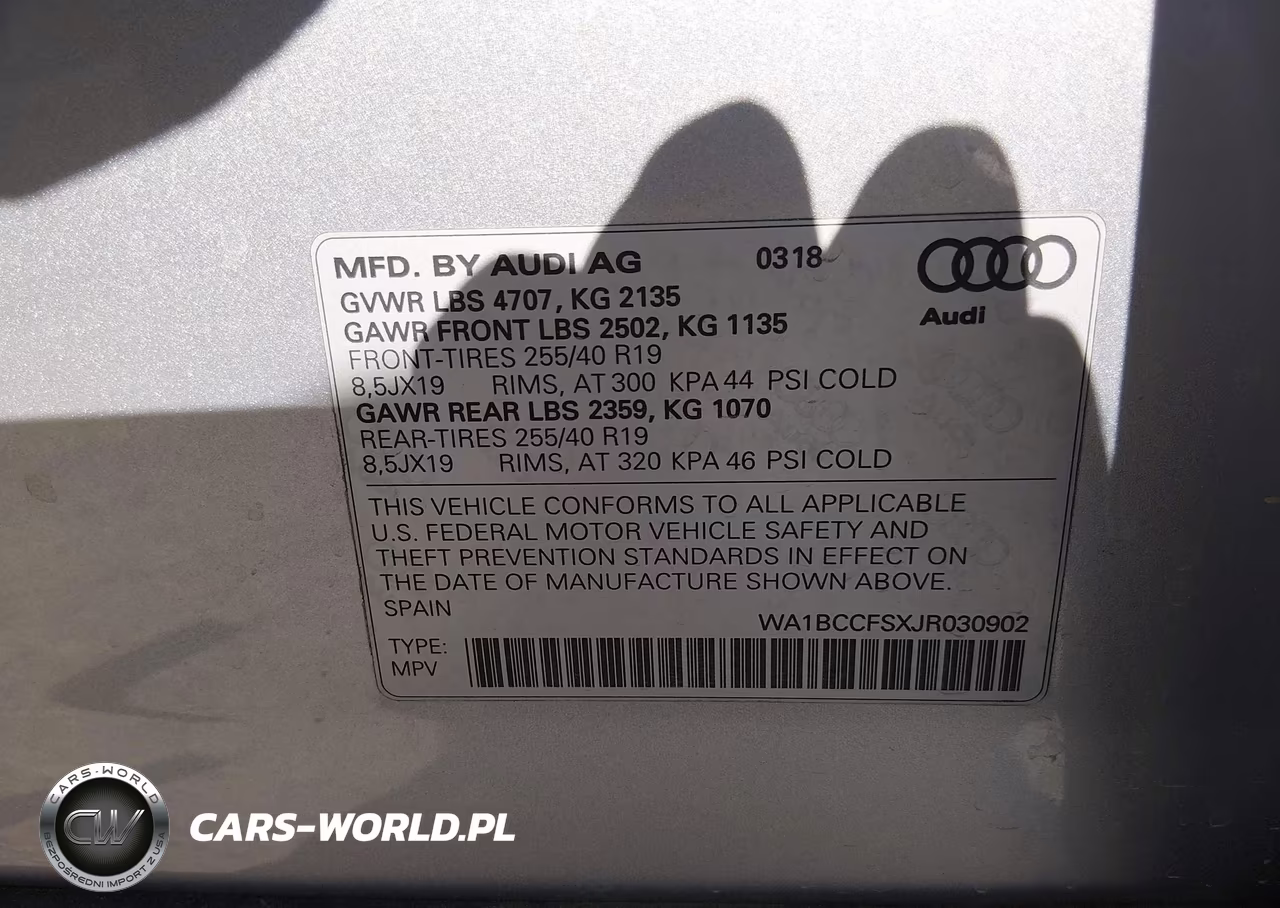2018 Audi Q3 2.0T Premium-2.0T Sport Premium VIN:WA1BCCFSXJR030902 - 9