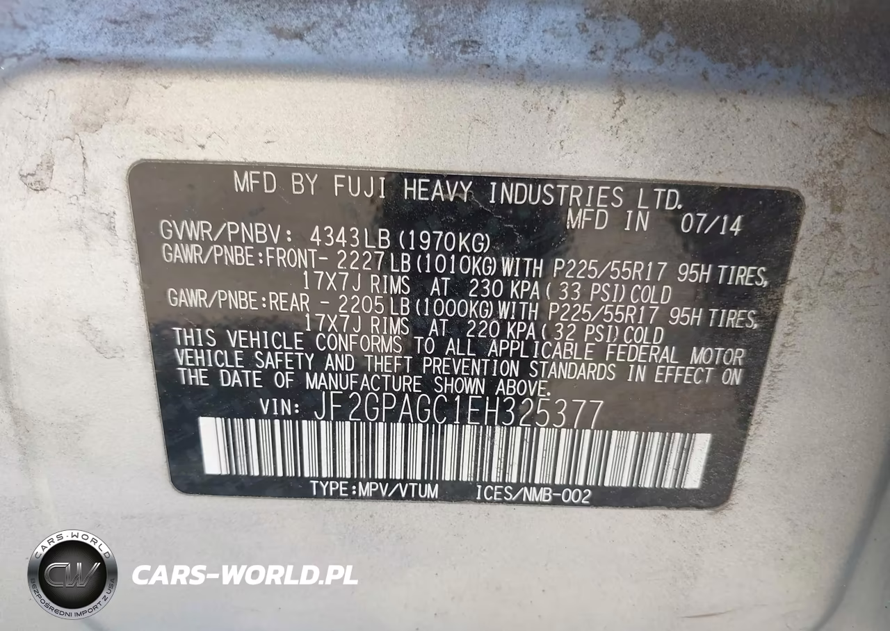 2014 Subaru Xv Crosstrek 2.0I Limited VIN:JF2GPAGC1EH325377 - 9
