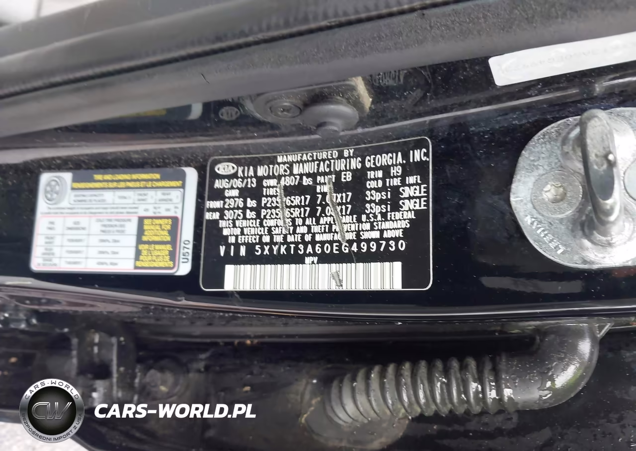 2014 Kia Sorento Lx VIN:5XYKT3A60EG499730 - 9