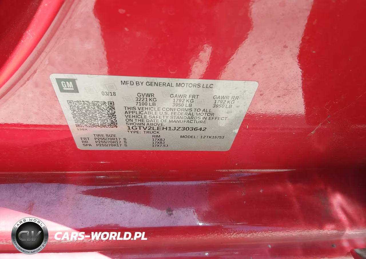 2018 GMC Sierra 1500 VIN:1GTV2LEH1JZ303642 - 9