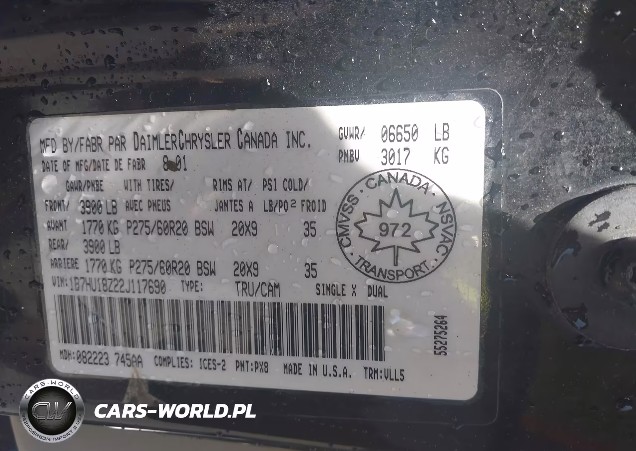 2002 Dodge Ram 1500 St VIN:1B7HU18Z22J117690 - 9