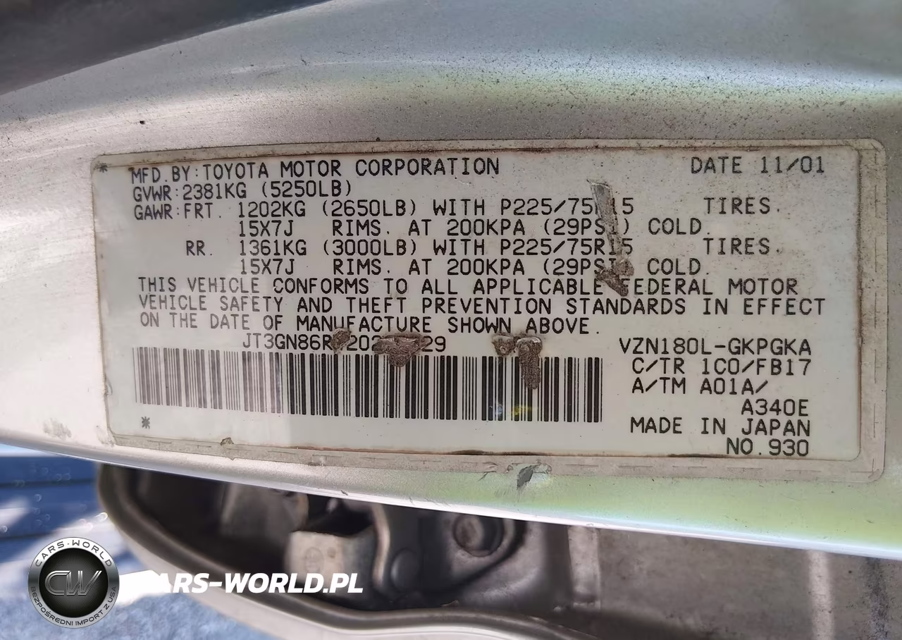 2002 Toyota 4Runner Sr5 V6 VIN:JT3GN86R420230829 - 12