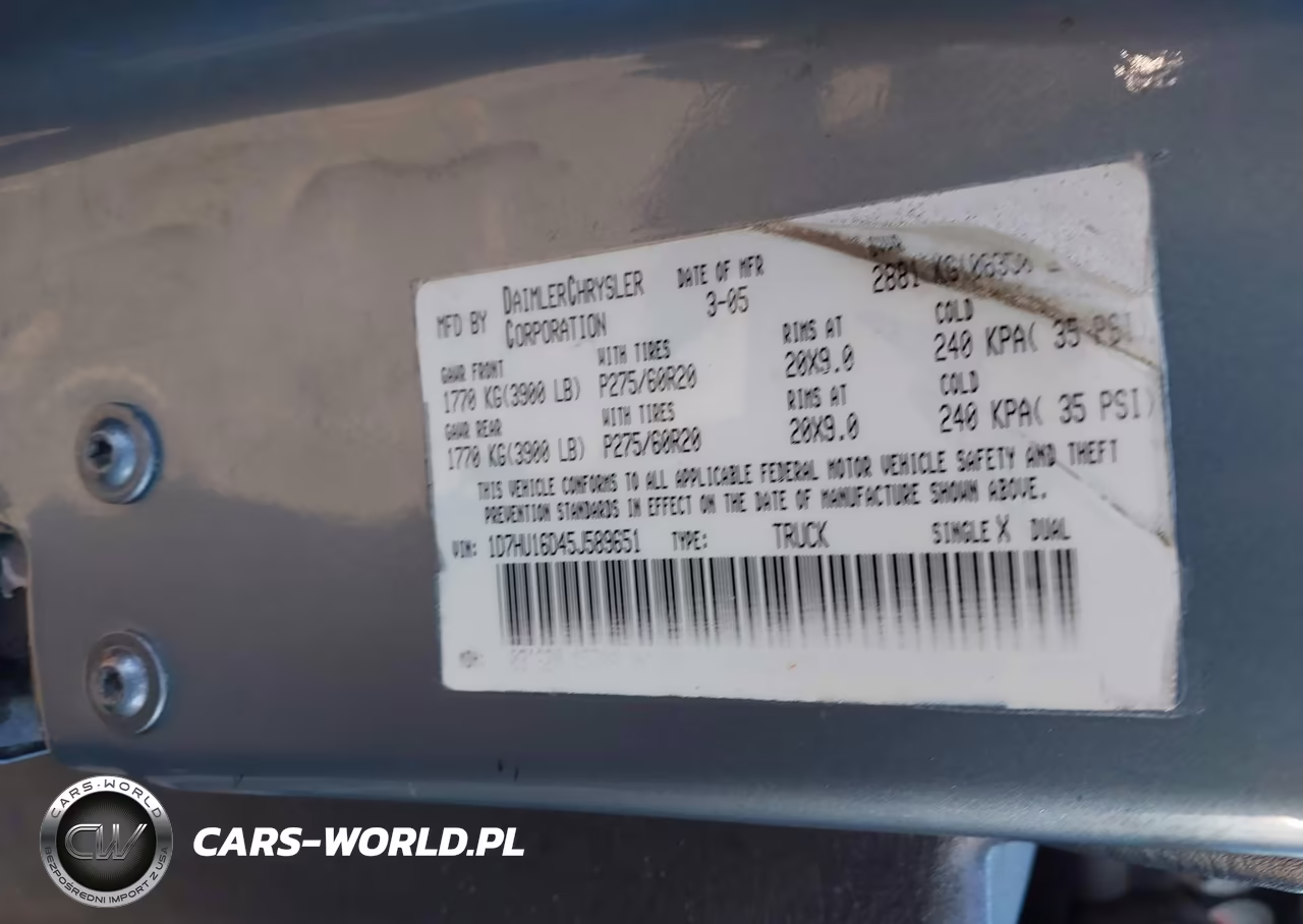 2005 Dodge Ram 1500 Slt-Laramie VIN:1D7HU16D45J589651 - 9