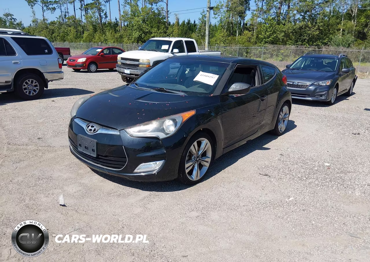 2014 Hyundai Veloster Base W-Gray VIN:KMHTC6AD6EU184526 - 2