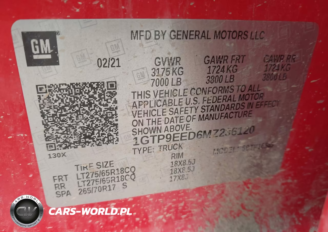 2021 GMC Sierra 1500 4Wd Short Box At4 VIN:1GTP9EED6MZ236120 - 9