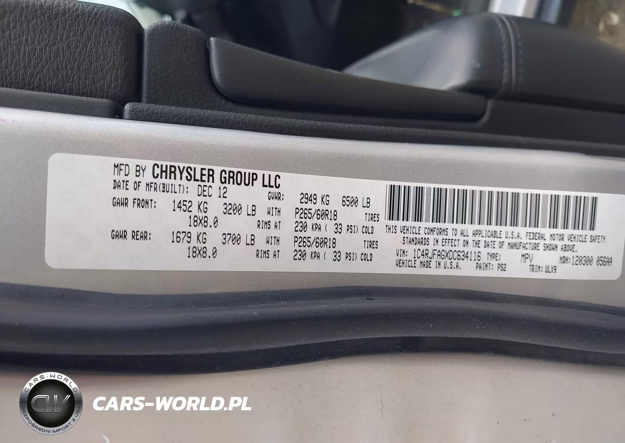2013 Jeep Grand Cherokee Laredo VIN:1C4RJFAGXDC634116 - 9