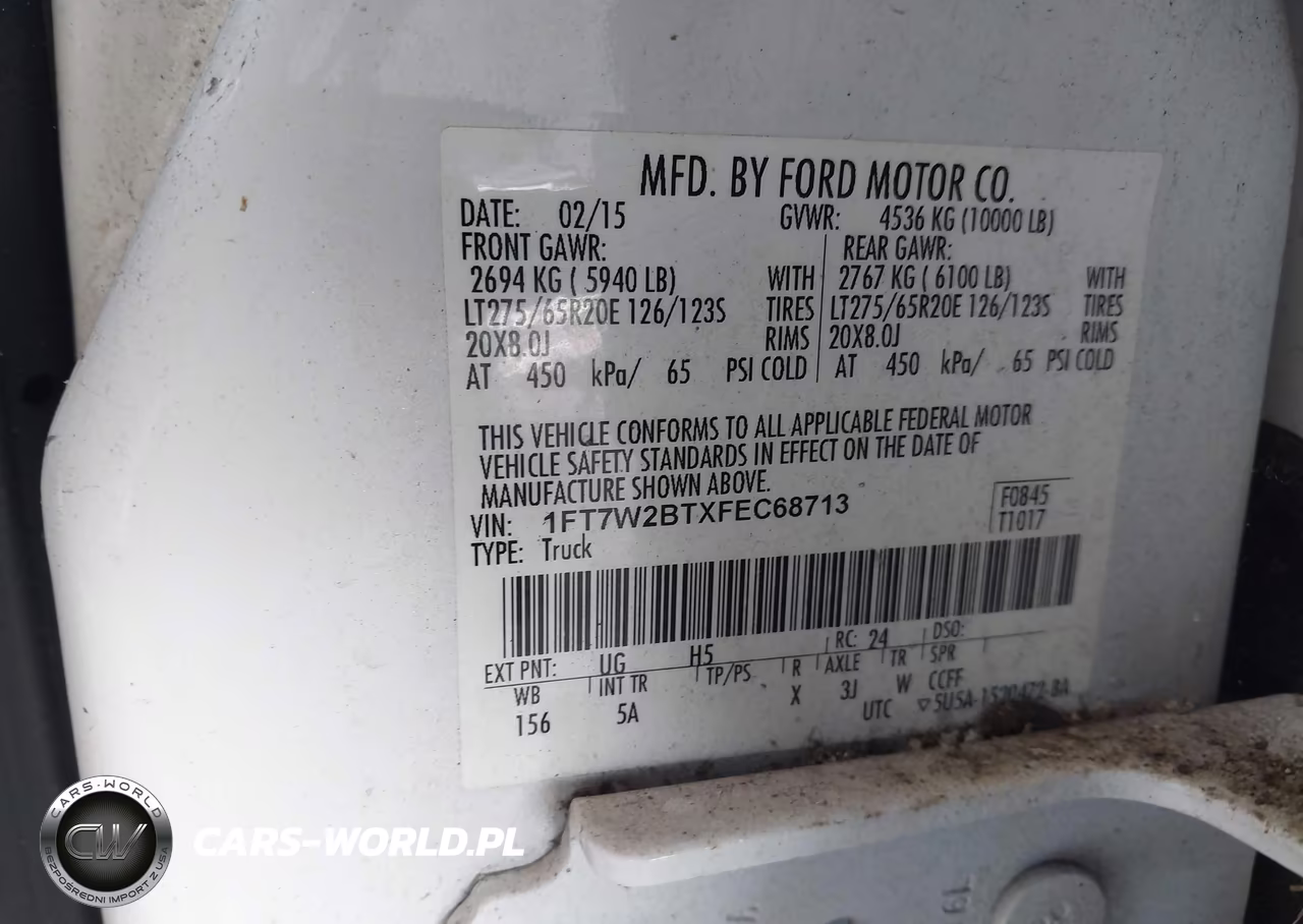 2015 Ford F-250 Lariat-Xl-Xlt VIN:1FT7W2BTXFEC68713 - 9