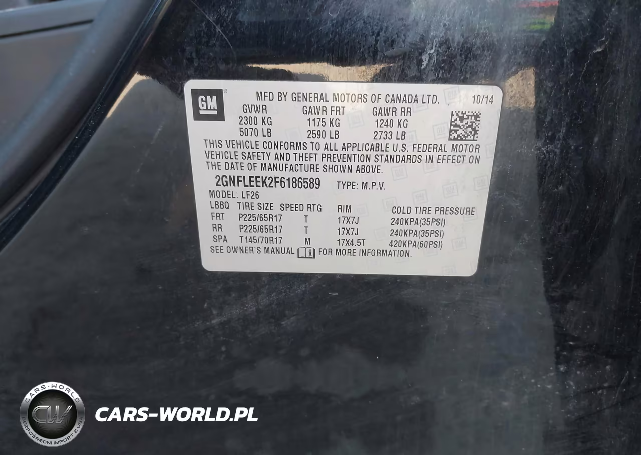 2015 Chevrolet Equinox Ls VIN:2GNFLEEK2F6186589 - 9