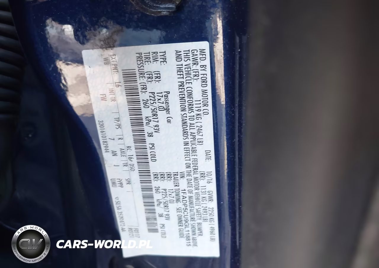 2016 Ford C-Max Energi Sel VIN:1FADP5CU9GL118815 - 9