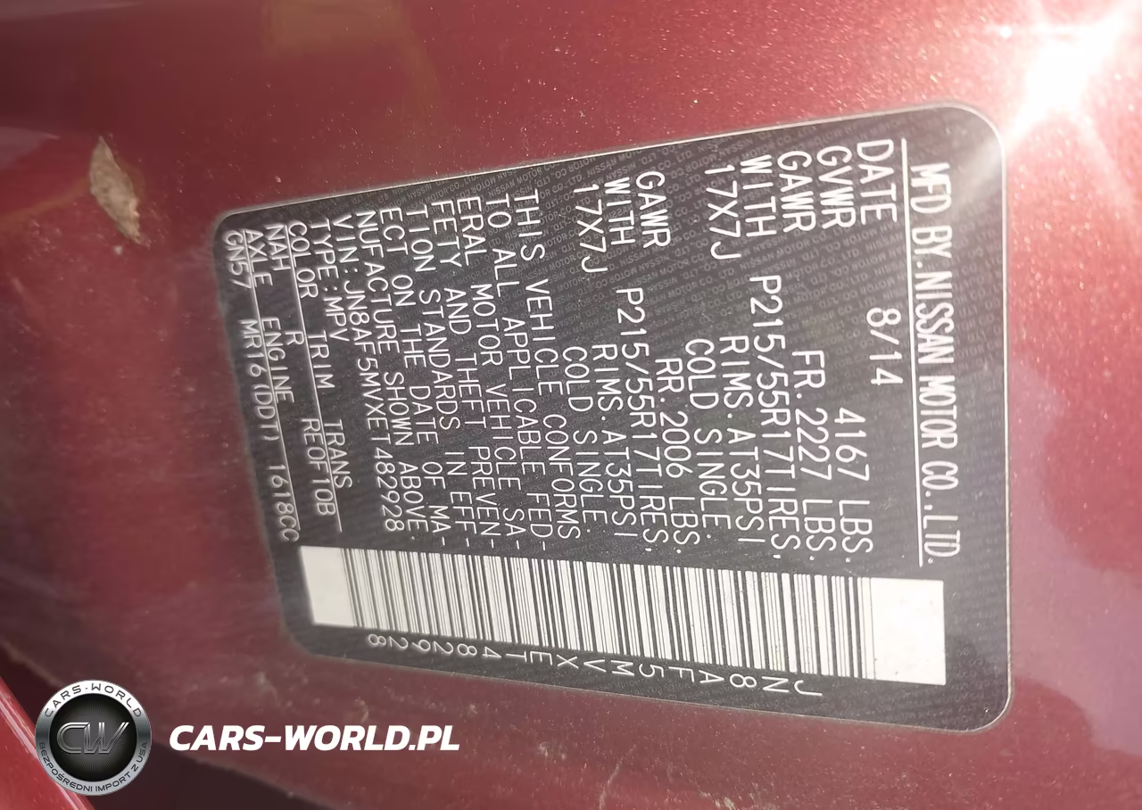 2014 Nissan Juke Sl VIN:JN8AF5MVXET482928 - 9