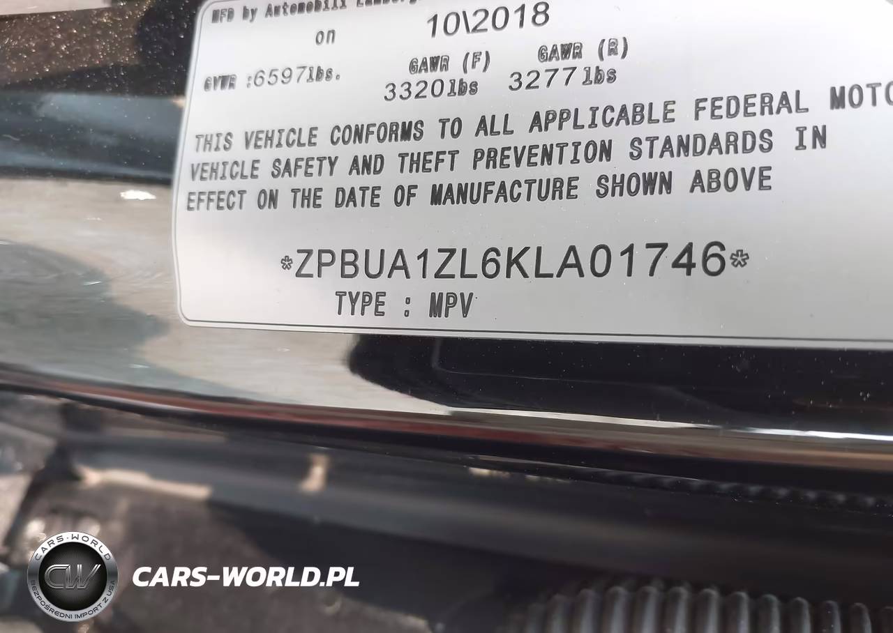 2019 Lamborghini Urus VIN:ZPBUA1ZL6KLA01746 - 9