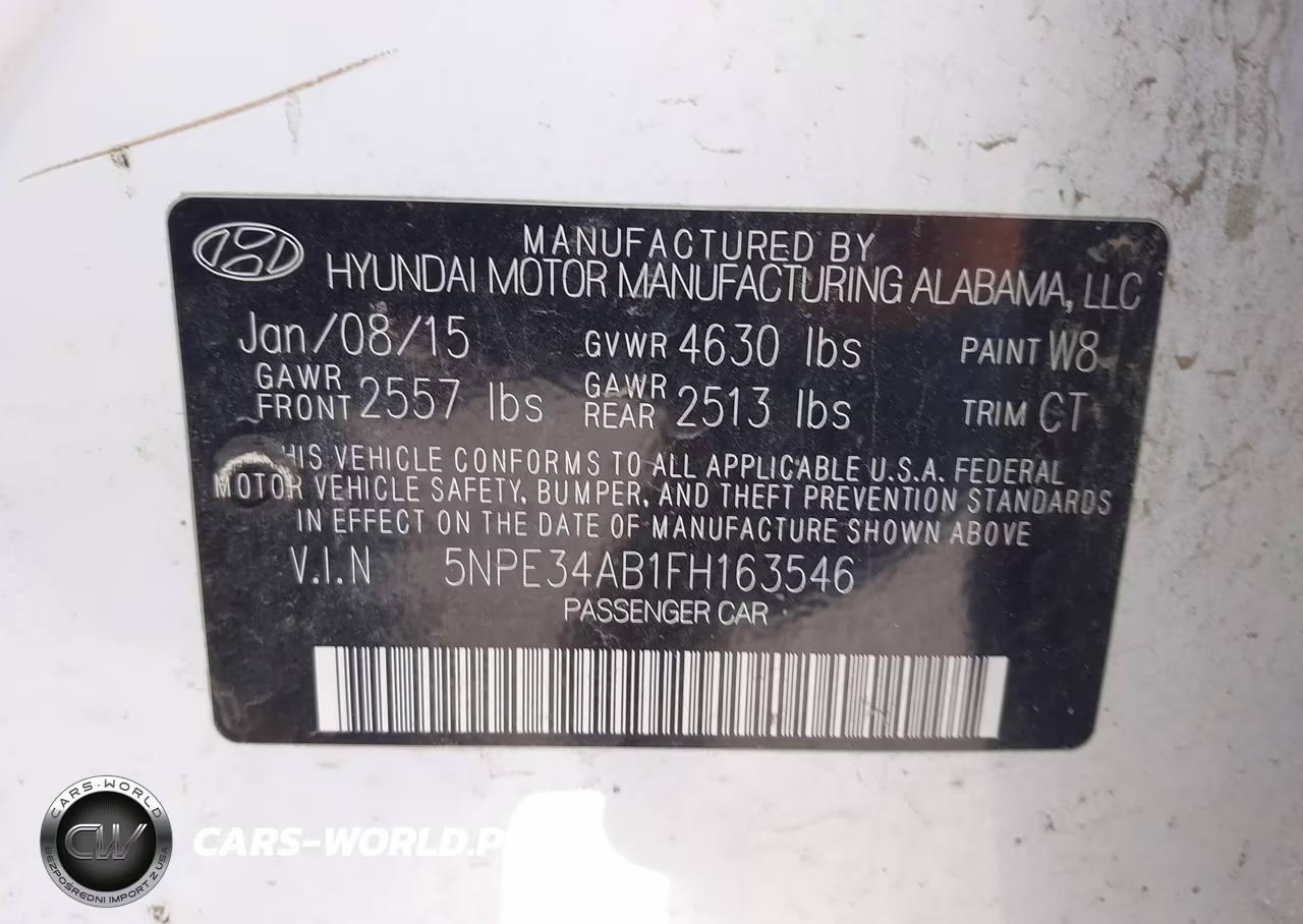 2015 Hyundai Sonata Limited 2.0T VIN:5NPE34AB1FH163546 - 9