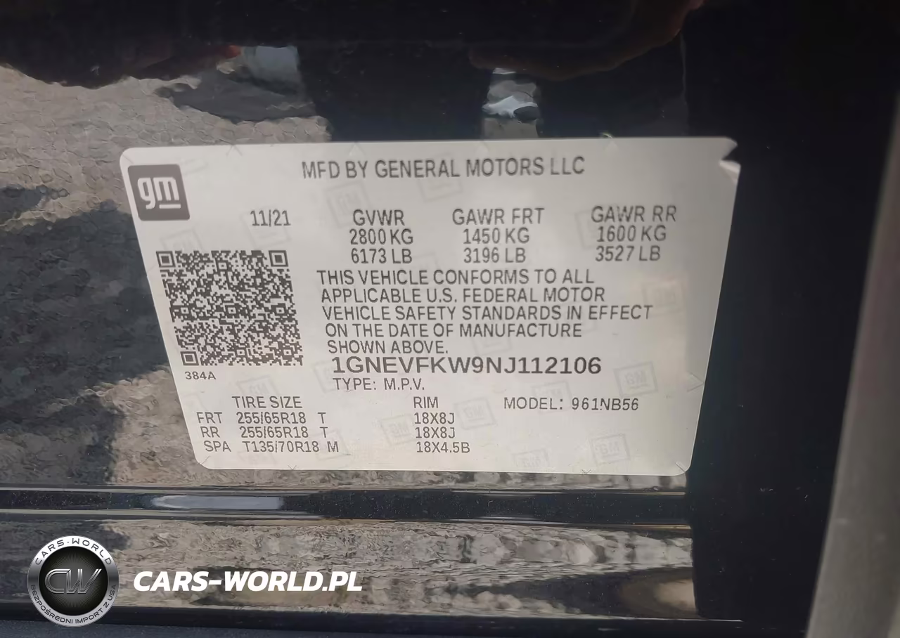 2022 Chevrolet Traverse Awd Ls VIN:1GNEVFKW9NJ112106 - 9