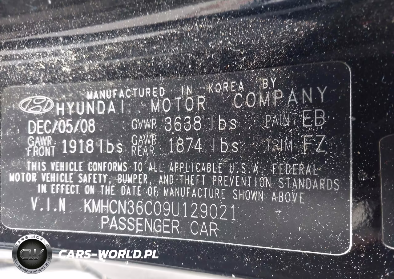 2009 Hyundai Accent Se VIN:KMHCN36C09U129021 - 9