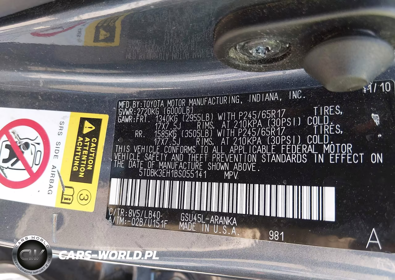 2011 Toyota Highlander Se V6 VIN:5TDBK3EH1BS055141 - 9