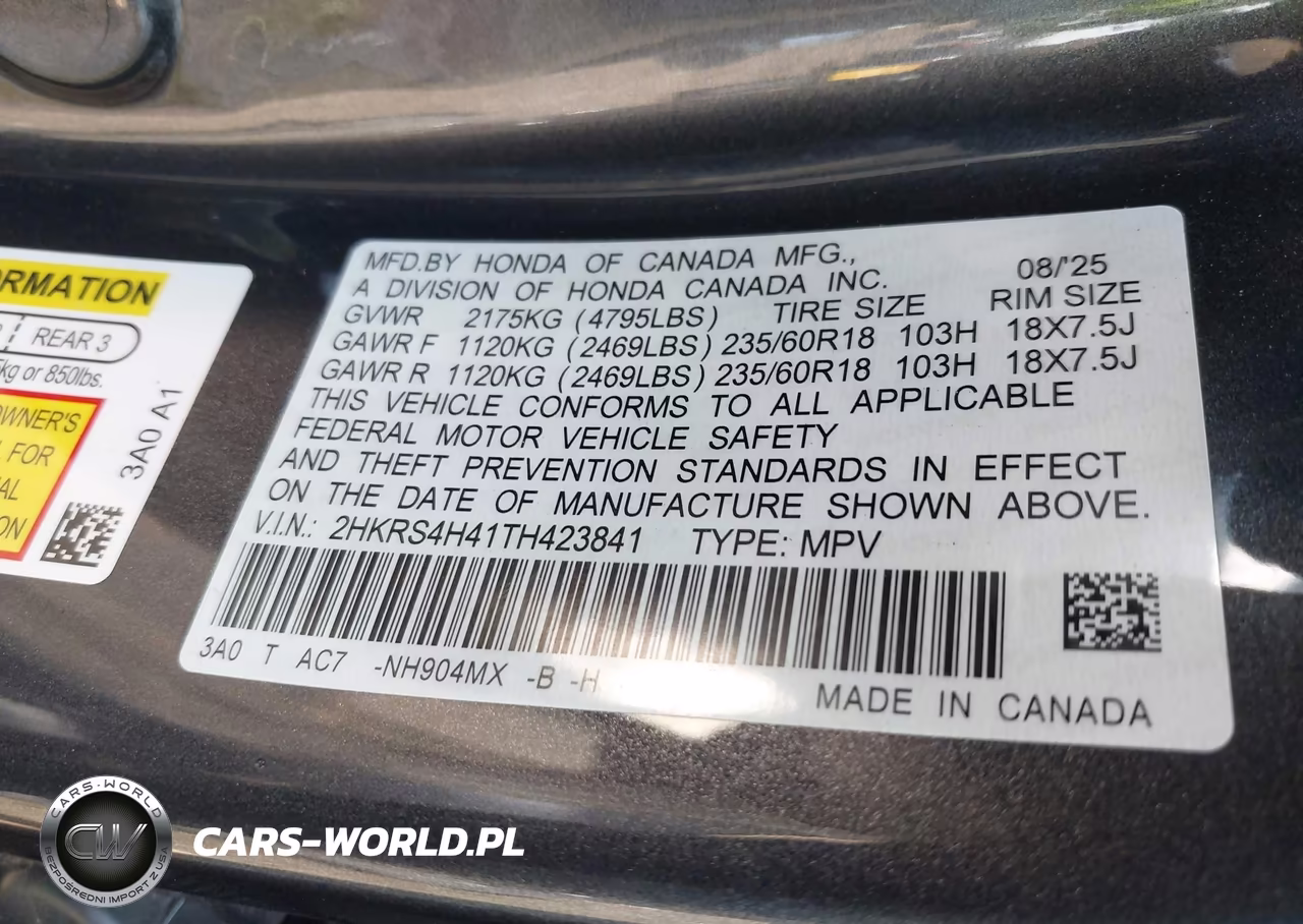2026 Honda Cr-V Ex Awd VIN:2HKRS4H41TH423841 - 9