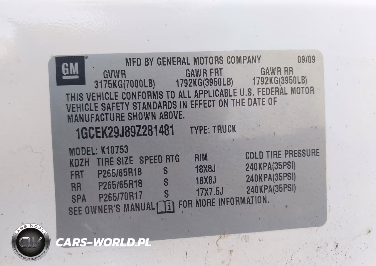 2009 Chevrolet Silverado 1500 Lt VIN:1GCEK29J89Z281481 - 9