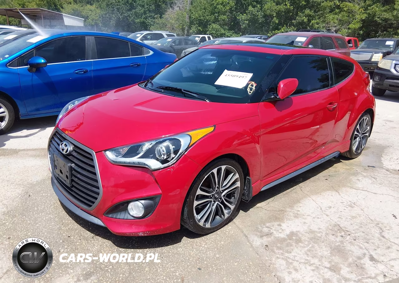 2016 Hyundai Veloster Turbo VIN:KMHTC6AE6GU257860 - 2