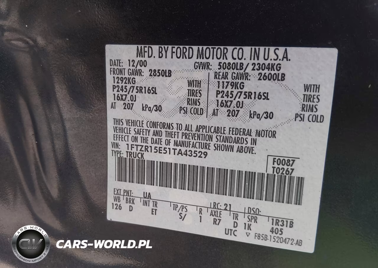 2001 Ford Ranger Edge-Xlt VIN:1FTZR15E51TA43529 - 9