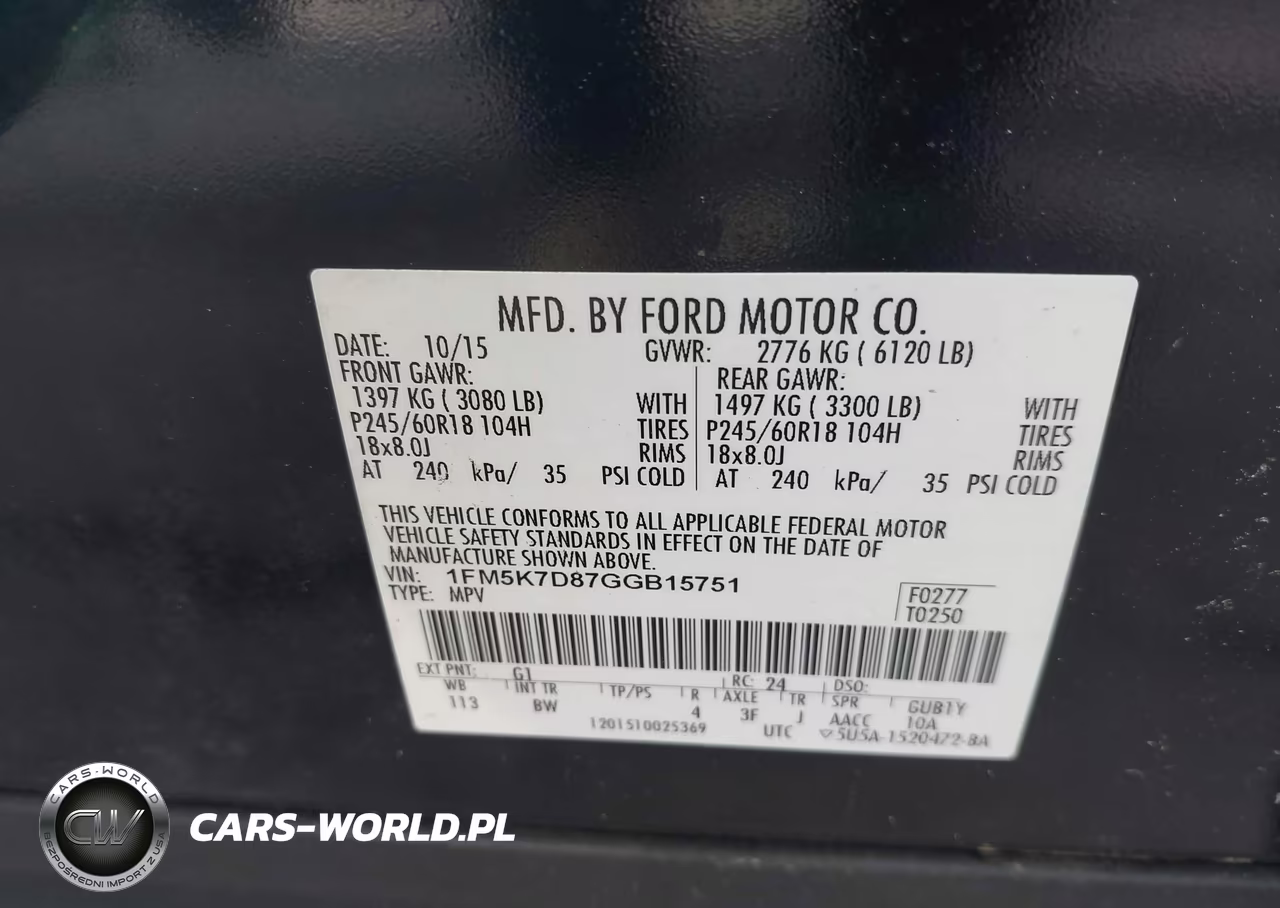 2016 Ford Explorer Xlt VIN:1FM5K7D87GGB15751 - 9