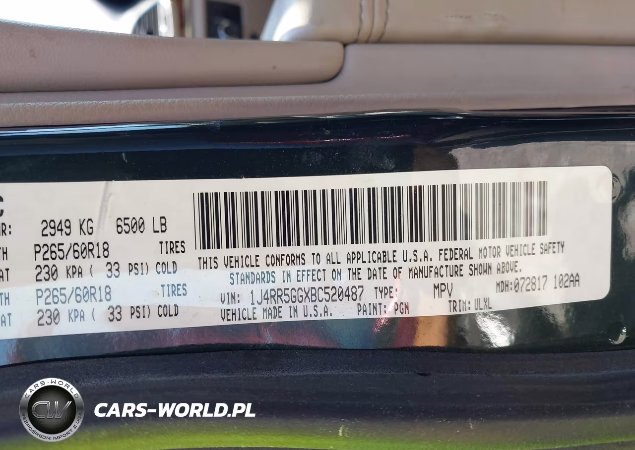2011 Jeep Grand Cherokee Limited VIN:1J4RR5GGXBC520487 - 9