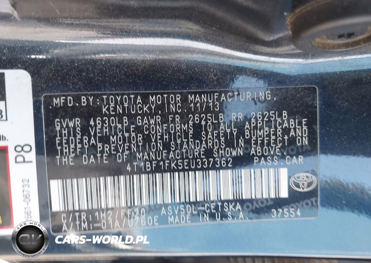 2014 Toyota Camry Se Sport VIN:4T1BF1FK5EU337362 - 9