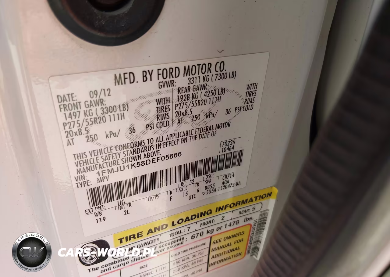 2013 Ford Expedition Limited VIN:1FMJU1K58DEF05666 - 9