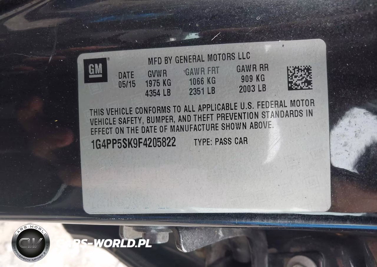 2015 Buick Verano VIN:1G4PP5SK9F4205822 - 9