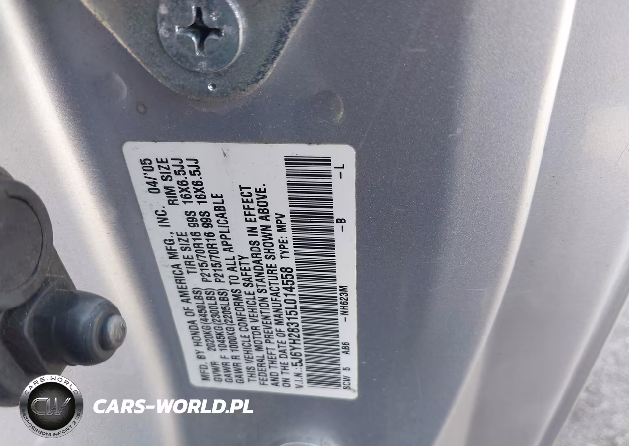 2005 Honda Element Lx VIN:5J6YH28315L014558 - 9