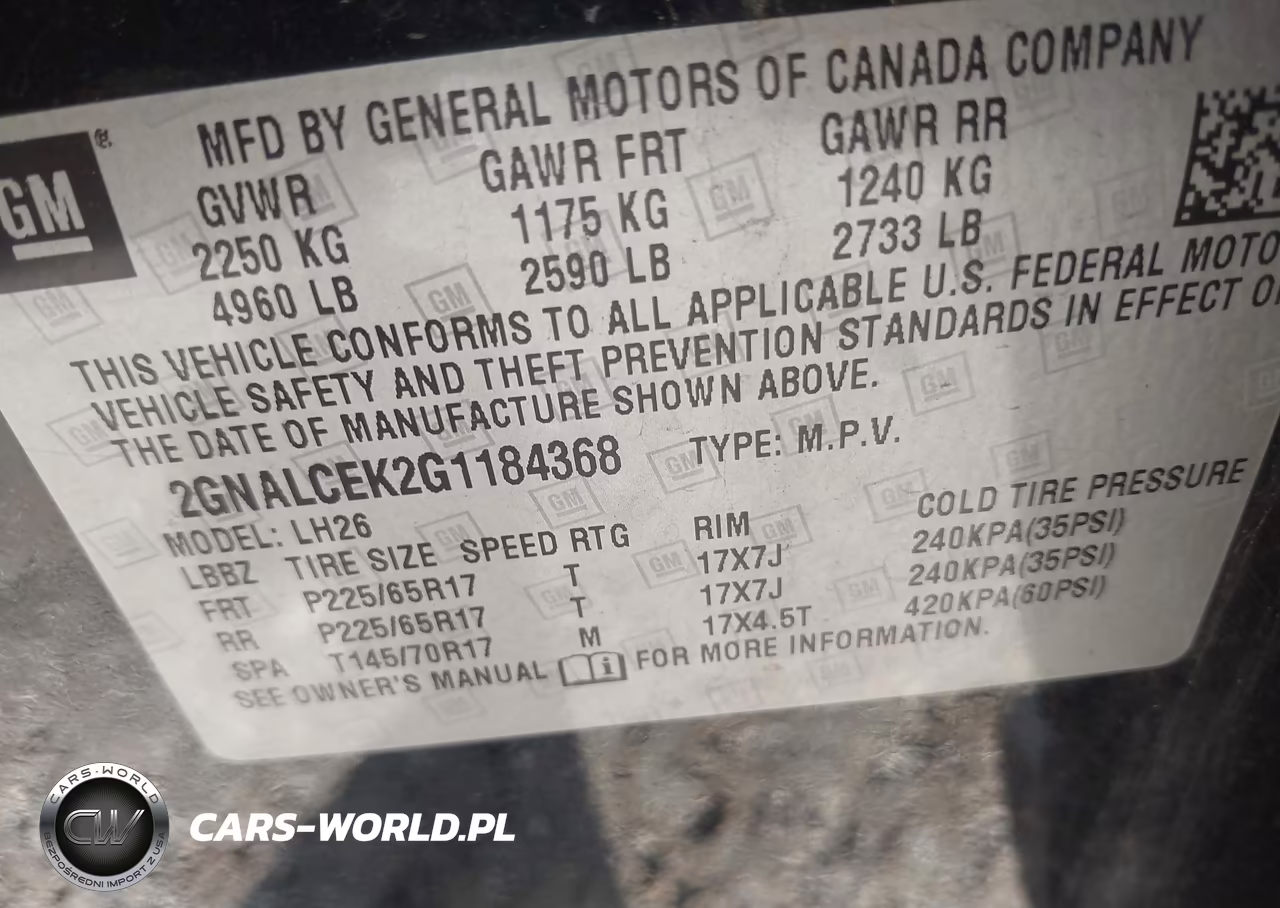 2016 Chevrolet Equinox Lt VIN:2GNALCEK2G1184368 - 9