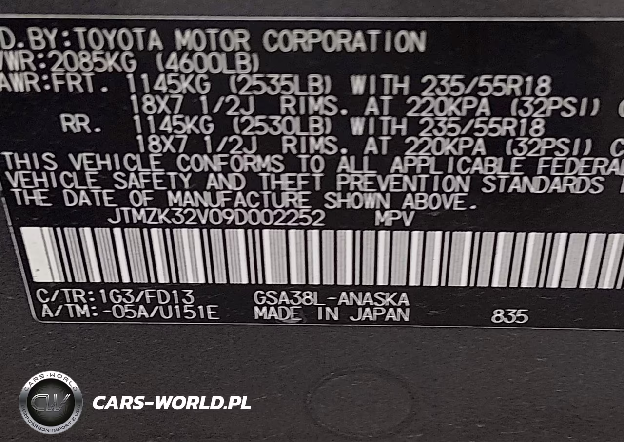 2009 TOYOTA RAV4 SPORT VIN:JTMZK32V09D002252 - 9
