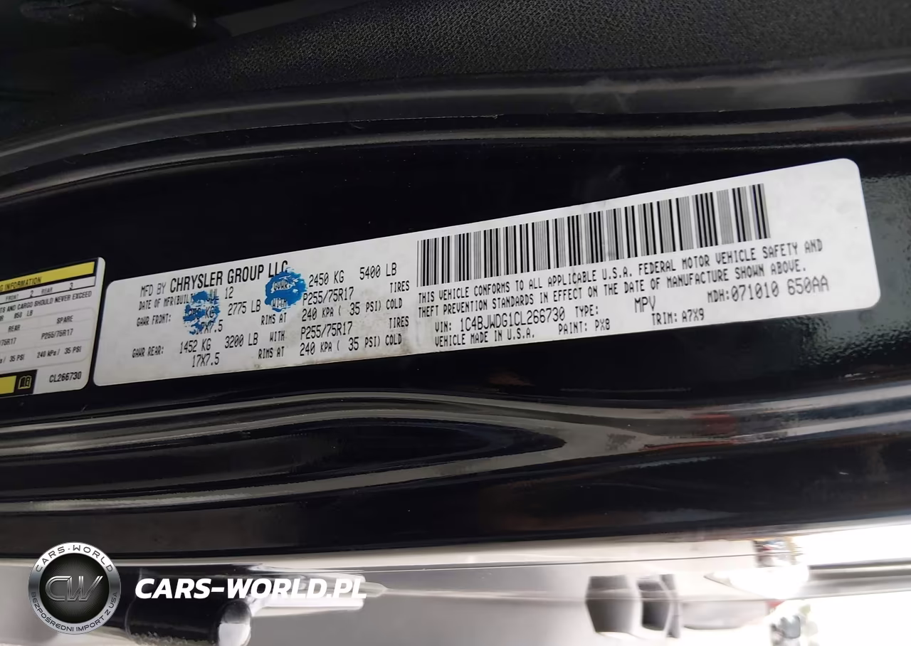 2012 Jeep Wrangler Unlimited Sport VIN:1C4BJWDG1CL266730 - 9