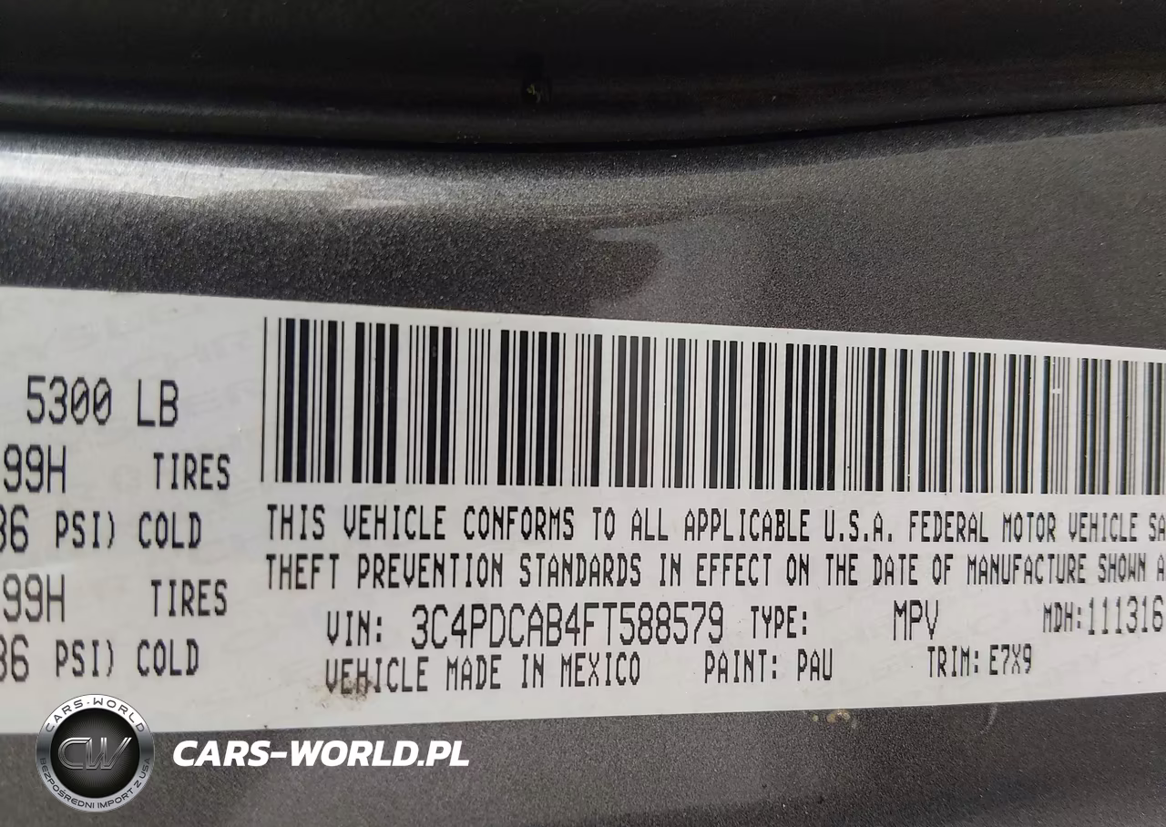 2015 Dodge Journey Se VIN:3C4PDCAB4FT588579 - 9