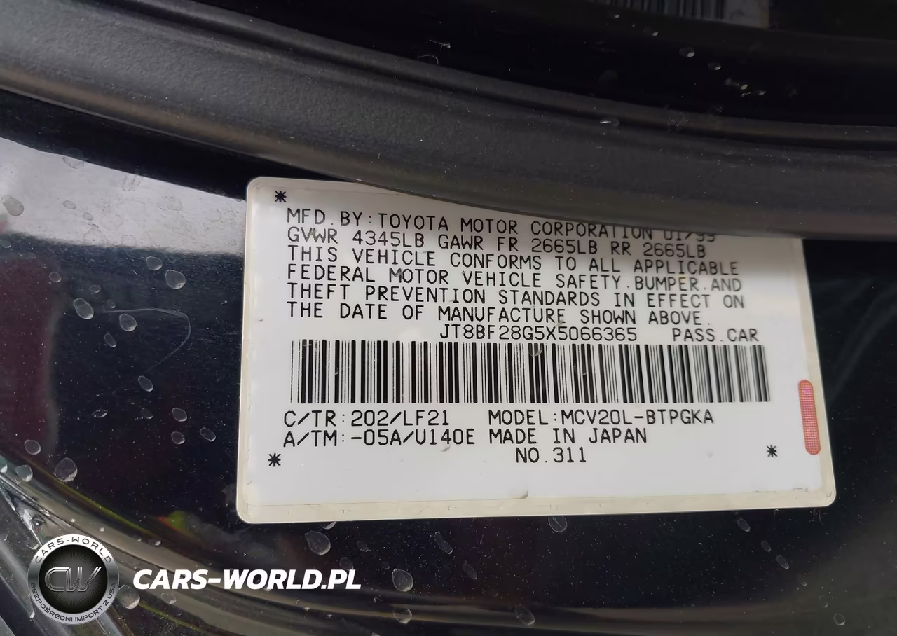 1999 Lexus Es 300 VIN:JT8BF28G5X5066365 - 9