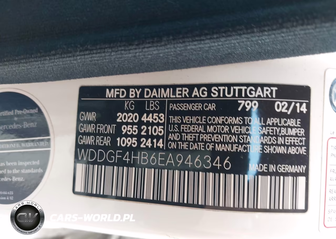 2014 Mercedes-Benz C 250 Sport VIN:WDDGF4HB6EA946346 - 9