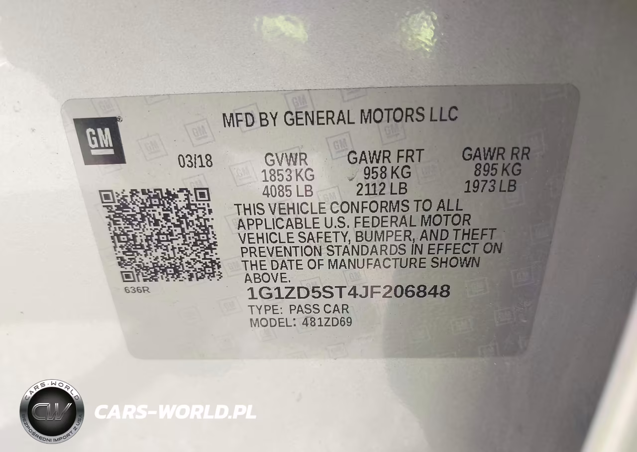 2018 Chevrolet Malibu Lt VIN:1G1ZD5ST4JF206848 - 9