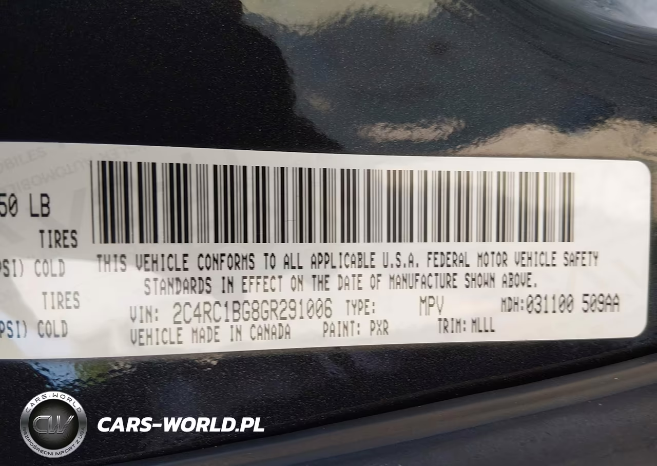 2016 Chrysler Town & Country Touring VIN:2C4RC1BG8GR291006 - 9