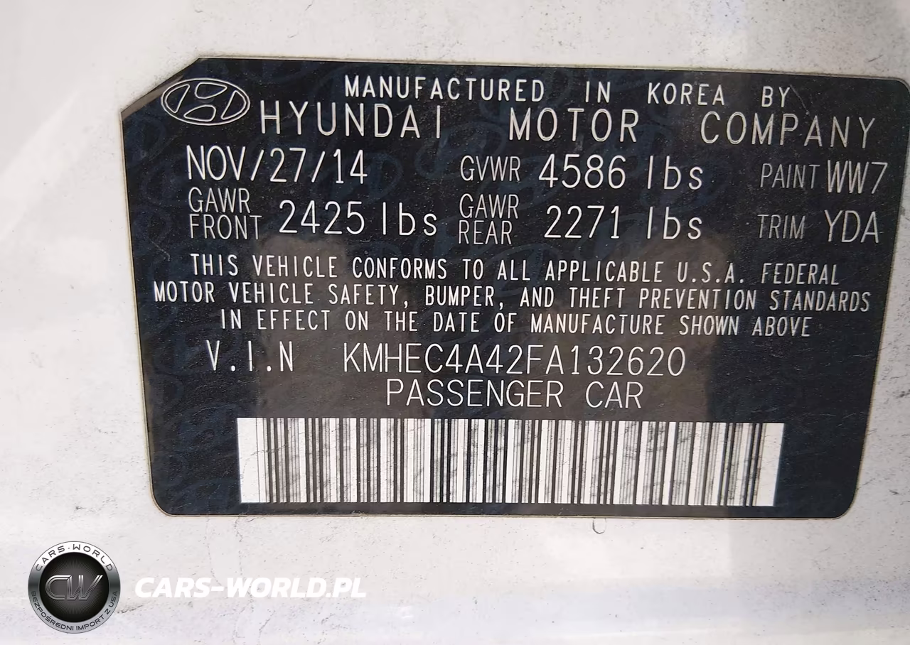 2015 Hyundai Sonata Hybrid Limited VIN:KMHEC4A42FA132620 - 9